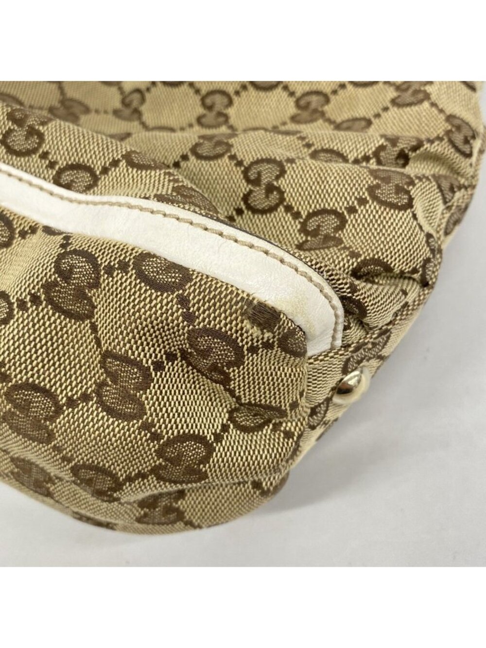 Gucci Tote GG Canvas Brown Gold - Picture 6 of 10